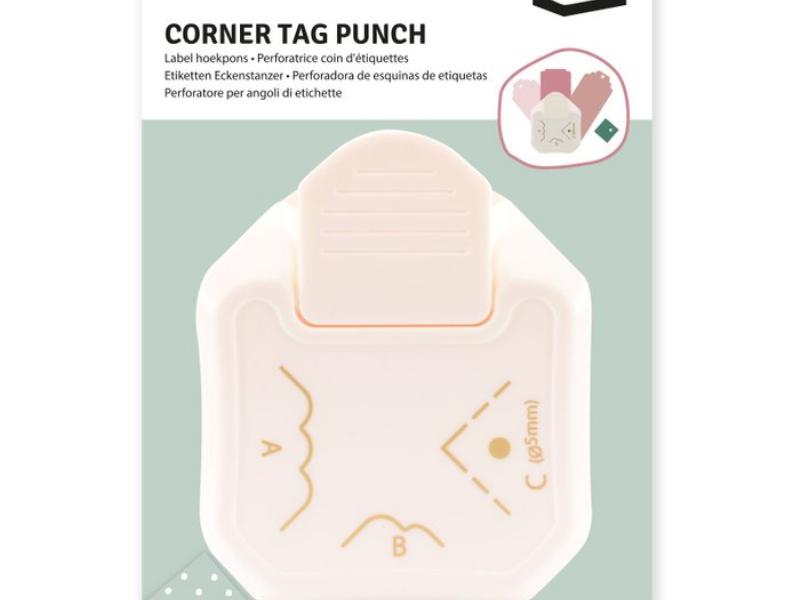 3-in-1 Label Corner Tag Punch Scallop