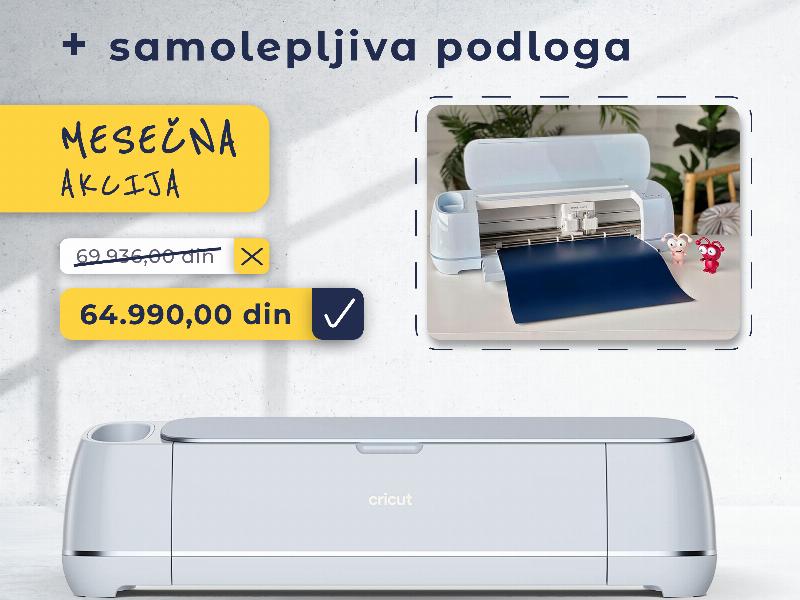 VELIKA  AKCIJSKA PONUDA u Zemlji Hobija Cricut Maker 3 + samolepljiva podloga  sada po SNIŽENOJ CENI!